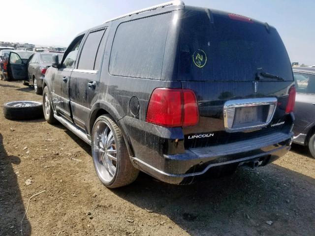 5LMFU28R63LJ00208 - 2003 LINCOLN NAVIGATOR BLACK photo 3