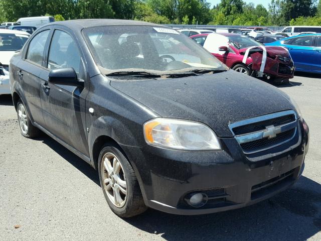 KL1TD56688B201937 - 2008 CHEVROLET AVEO BASE Қара фото 1