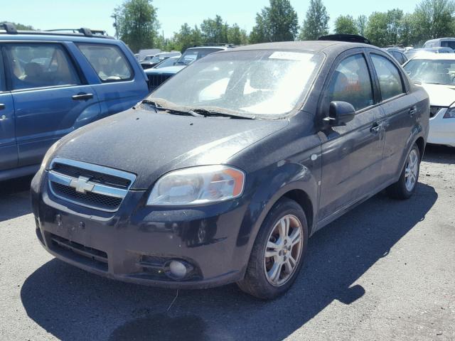 KL1TD56688B201937 - 2008 CHEVROLET AVEO BASE Қара фото 2