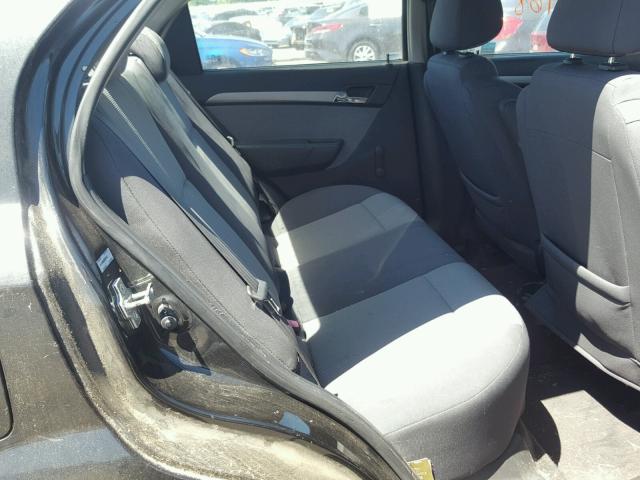 KL1TD56688B201937 - 2008 CHEVROLET AVEO BASE Қара фото 6
