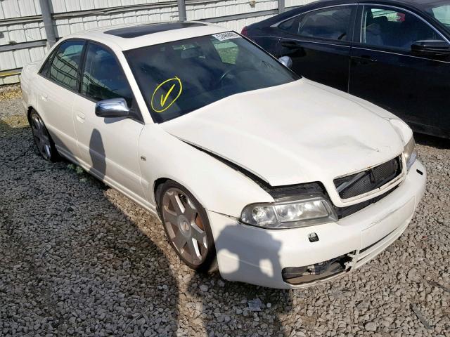 WAURD68D01A136238 - 2001 AUDI S4 2.7 QUA WHITE photo 1