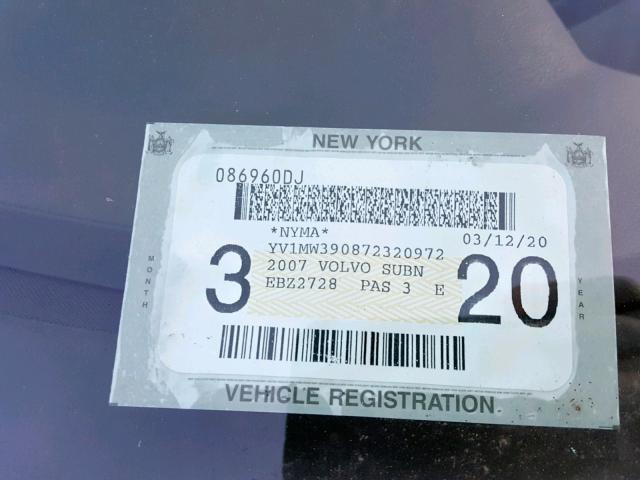 YV1MW390872320972 - 2007 VOLVO V50 2.4I BLUE photo 10