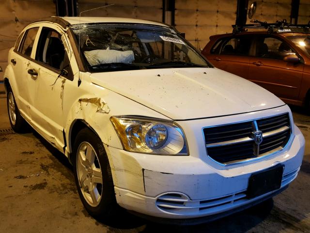 1B3HB48B38D508902 - 2008 DODGE CALIBER SX WHITE photo 1