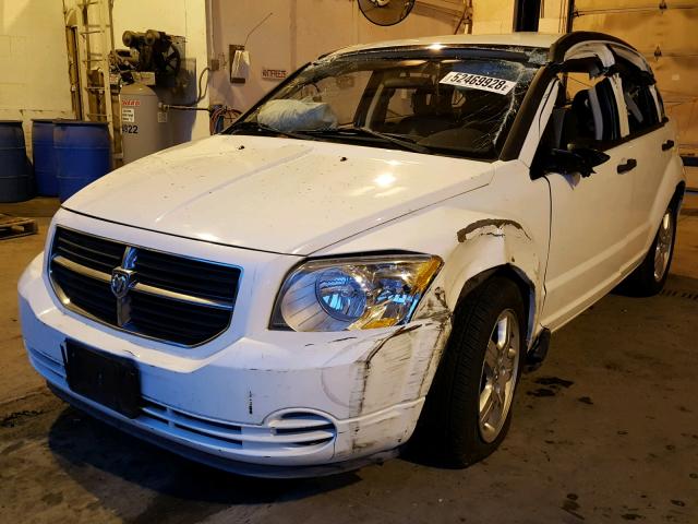 1B3HB48B38D508902 - 2008 DODGE CALIBER SX WHITE photo 2