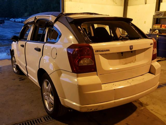 1B3HB48B38D508902 - 2008 DODGE CALIBER SX WHITE photo 3