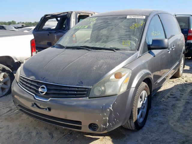 5N1BV28U67N133237 - 2007 NISSAN QUEST S CHARCOAL photo 2