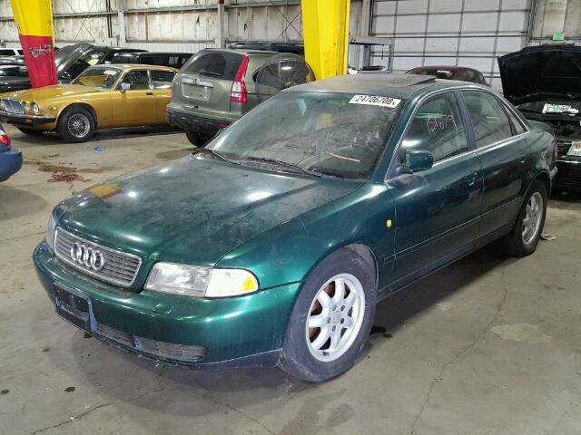 WAUDD28D2WA150667 - 1998 AUDI A4 2.8 GREEN photo 2