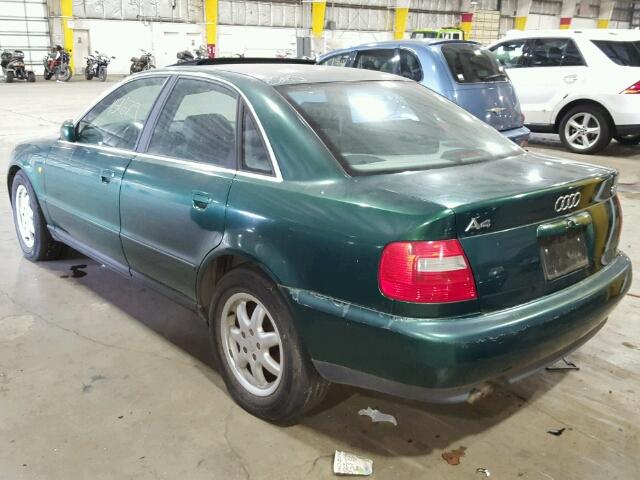 WAUDD28D2WA150667 - 1998 AUDI A4 2.8 GREEN photo 3