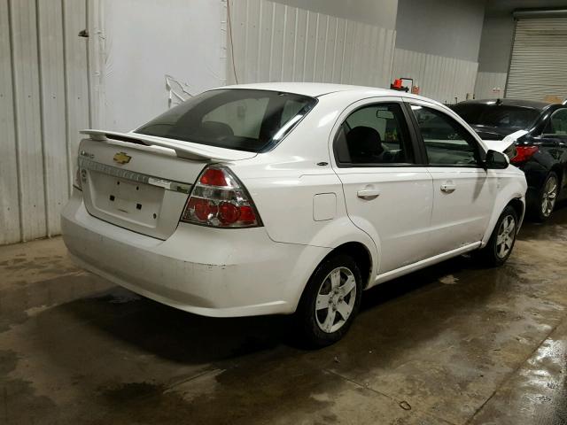 KL1TD566X8B001190 - 2008 CHEVROLET AVEO BASE Ақ фото 4