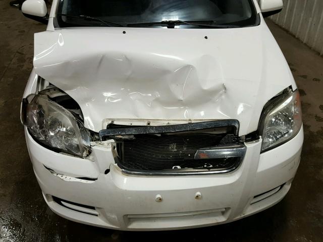 KL1TD566X8B001190 - 2008 CHEVROLET AVEO BASE Ақ фото 7