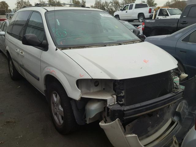 1D4GP45R75B324781 - 2005 DODGE CARAVAN SX WHITE photo 1