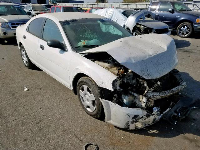 1B3EL36T34N181539 - 2004 DODGE STRATUS SE WHITE photo 1