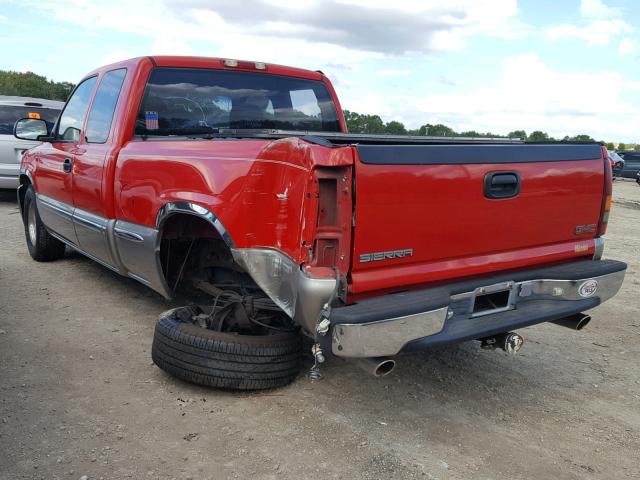 1GTEC19V0YZ312828 - 2000 GMC NEW SIERRA RED photo 3