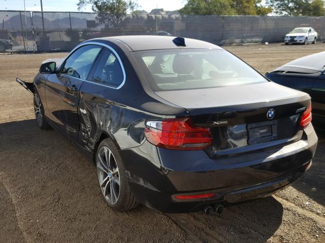 WBA2J3C54JVA52461 - 2018 BMW 230XI BLACK photo 3