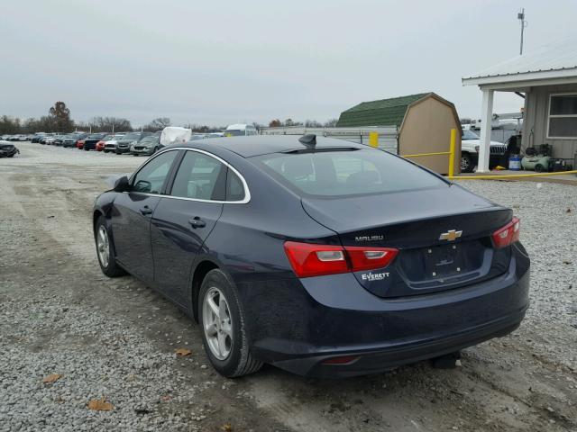 1G1ZB5ST4HF212388 - 2017 CHEVROLET MALIBU LS Mavi foto 3