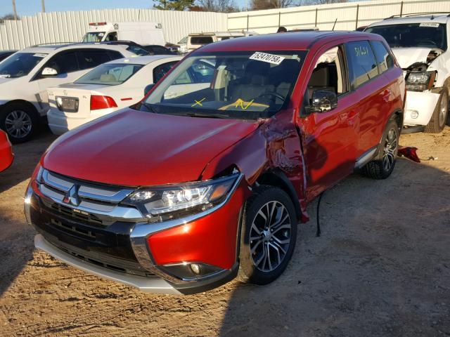 JA4AZ3A37GZ022663 - 2016 MITSUBISHI OUTLANDER RED photo 2