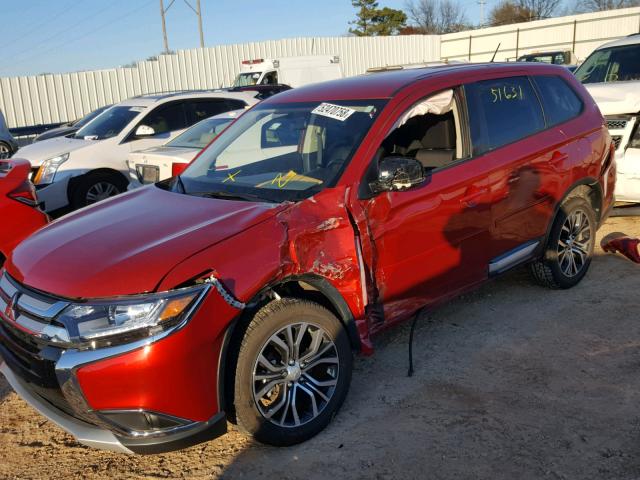 JA4AZ3A37GZ022663 - 2016 MITSUBISHI OUTLANDER RED photo 9