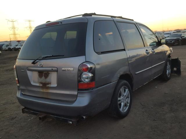 JM3LW28J840505964 - 2004 MAZDA MPV WAGON GRAY photo 4