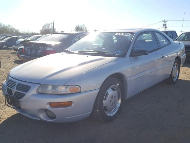 4C3AU52N8SE240498 - 1995 CHRYSLER SEBRING LX SILVER photo 2