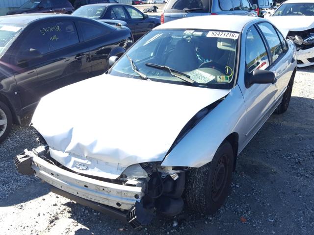 1G1JC524027195562 - 2002 CHEVROLET CAVALIER B SILVER photo 2