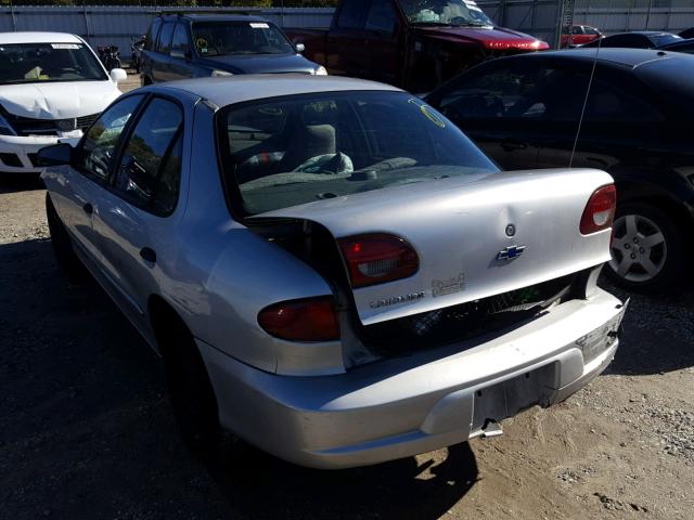 1G1JC524027195562 - 2002 CHEVROLET CAVALIER B SILVER photo 3