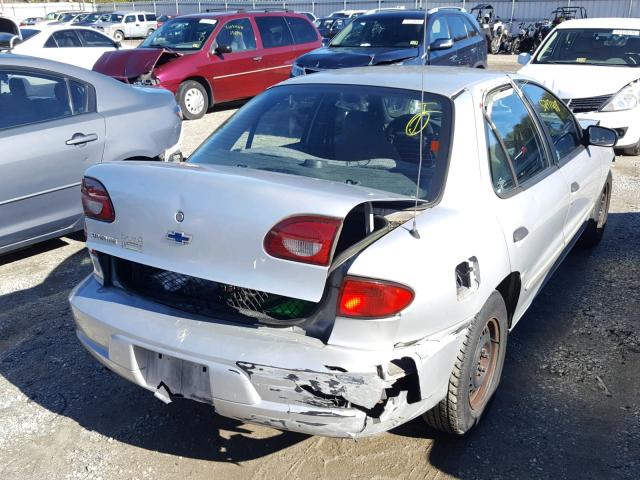 1G1JC524027195562 - 2002 CHEVROLET CAVALIER B SILVER photo 4