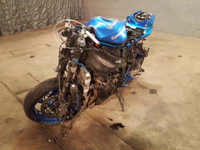 JKAZX4R169A004366 - 2009 KAWASAKI ZX600 R BLUE photo 2