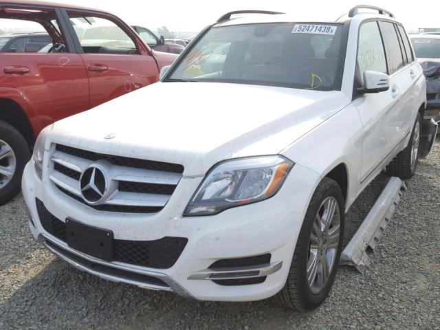 WDCGG8JBXFG391239 - 2015 MERCEDES-BENZ GLK 350 4M WHITE photo 2