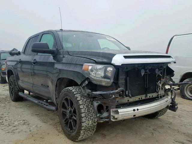 5TFEM5F18JX127689 - 2018 TOYOTA TUNDRA CRE BLACK photo 1