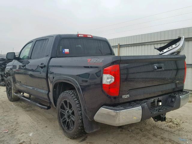 5TFEM5F18JX127689 - 2018 TOYOTA TUNDRA CRE BLACK photo 3