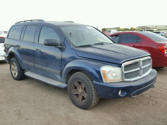 1D8HB48N34F158907 - 2004 DODGE DURANGO SL BLUE photo 1