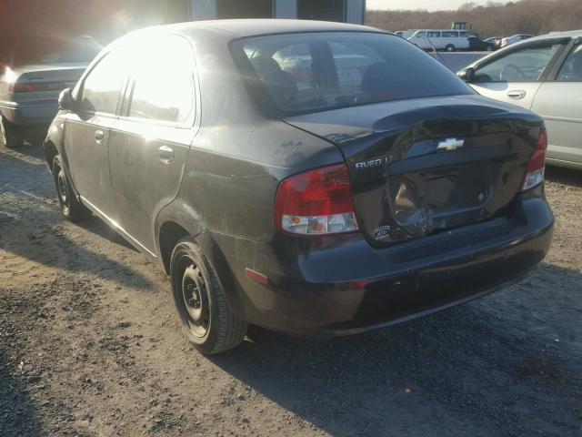 KL1TD56646B639139 - 2006 CHEVROLET AVEO BASE Qara foto 3