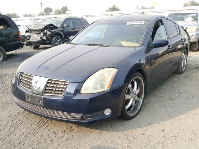 1N4BA41EX4C867360 - 2004 NISSAN MAXIMA SE BLUE photo 2