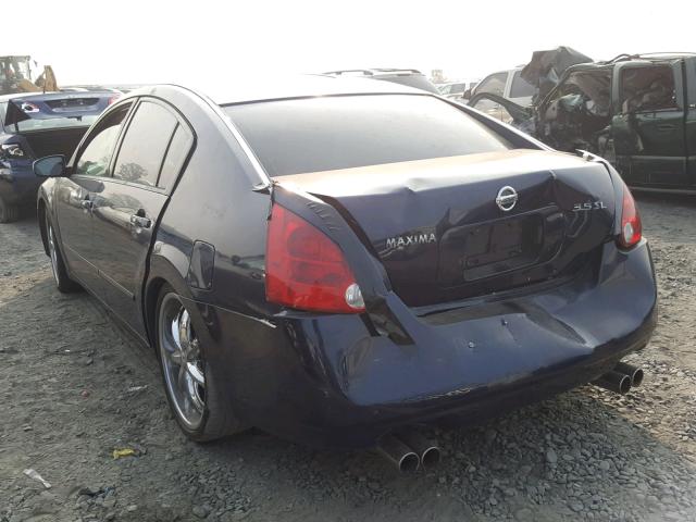 1N4BA41EX4C867360 - 2004 NISSAN MAXIMA SE BLUE photo 3