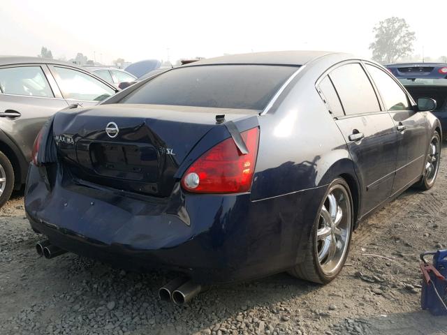 1N4BA41EX4C867360 - 2004 NISSAN MAXIMA SE BLUE photo 4