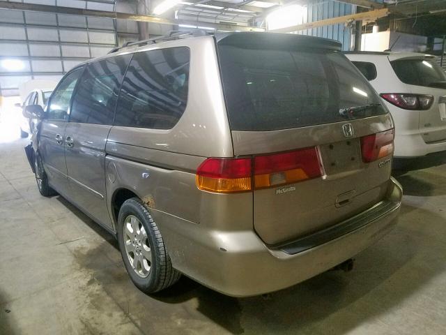 5FNRL18094B036804 - 2004 HONDA ODYSSEY EX TAN photo 3