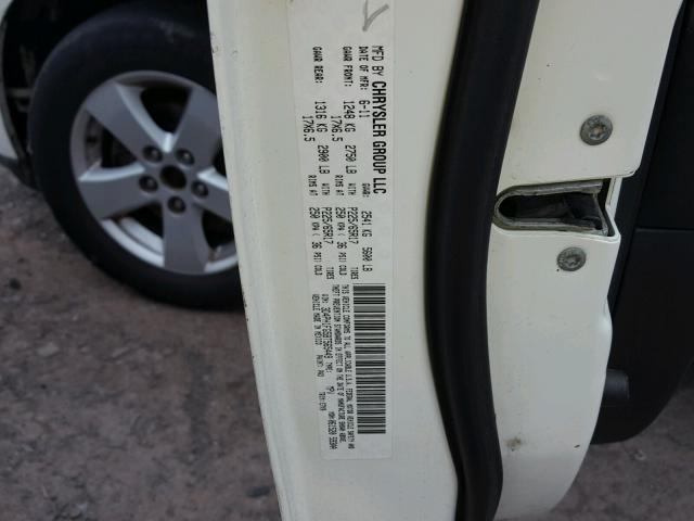 3D4PH1FG5BT565449 - 2011 DODGE JOURNEY MA WHITE photo 10