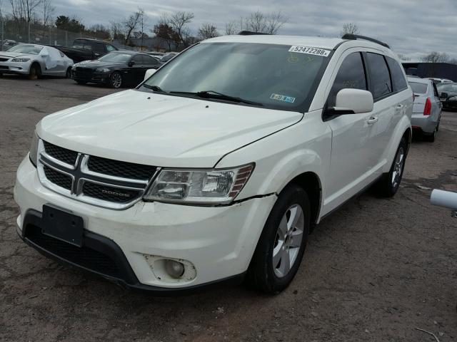 3D4PH1FG5BT565449 - 2011 DODGE JOURNEY MA WHITE photo 2