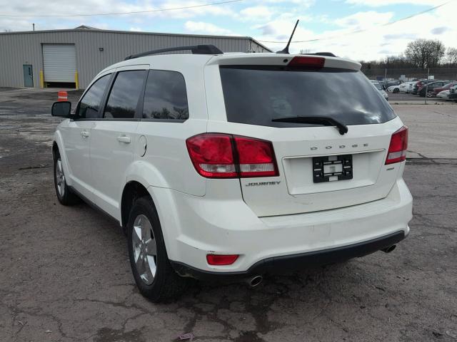 3D4PH1FG5BT565449 - 2011 DODGE JOURNEY MA WHITE photo 3