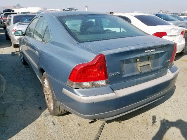 YV1RS59V642403322 - 2004 VOLVO S60 2.5T GREEN photo 3