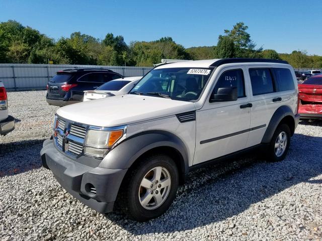 1D8GT28K17W591133 - 2007 DODGE NITRO SXT WHITE photo 2