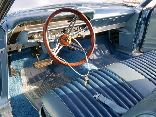 5A65Z218873 - 1965 FORD GALAXIE BLUE photo 9