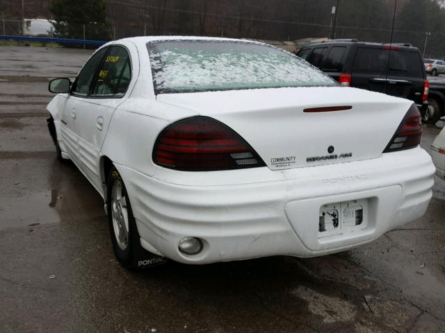 1G2NE52T1XC523486 - 1999 PONTIAC GRAND AM S WHITE photo 3