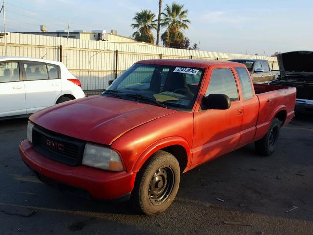 1GTCS19541K128582 - 2001 GMC SONOMA RED photo 2