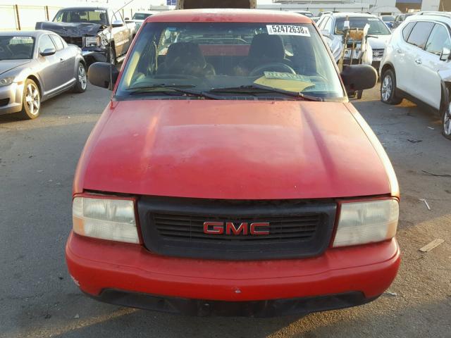 1GTCS19541K128582 - 2001 GMC SONOMA RED photo 9