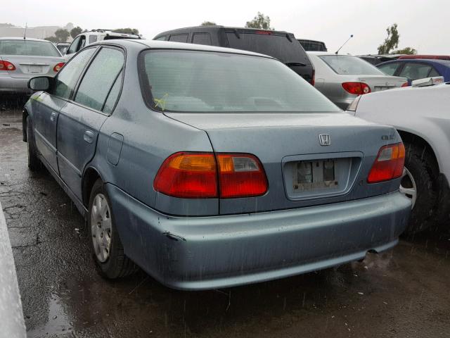 2HGEJ6617YH568213 - 2000 HONDA CIVIC BASE BLUE photo 3