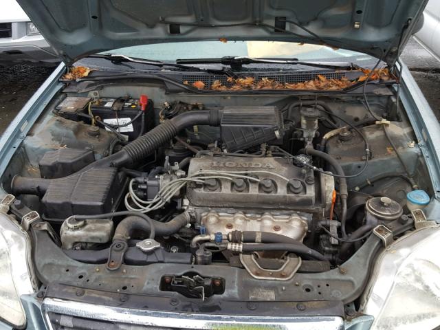 2HGEJ6617YH568213 - 2000 HONDA CIVIC BASE BLUE photo 7