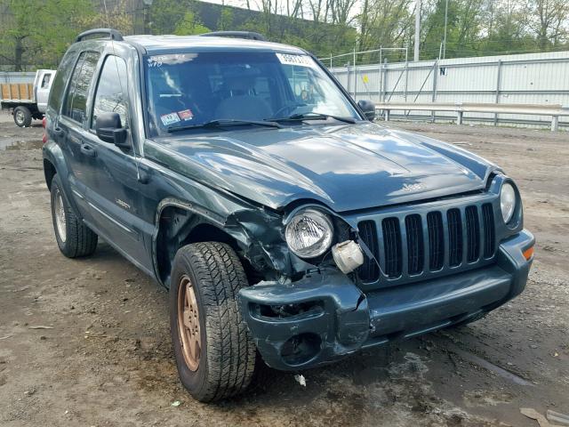 1J4GL58K62W347917 - 2002 JEEP LIBERTY LI GREEN photo 1