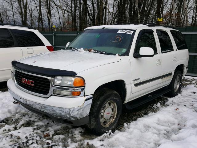 1GKEK13V51J260052 - 2001 GMC YUKON WHITE photo 2