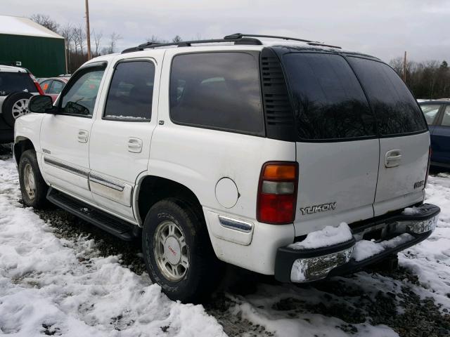 1GKEK13V51J260052 - 2001 GMC YUKON WHITE photo 3